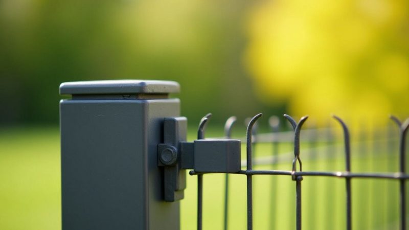 Comment poser du grillage rigide