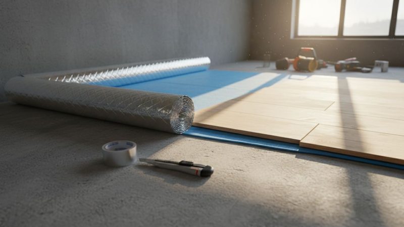 Quelle sous-couche pour poser un parquet stratifié sur carrelage