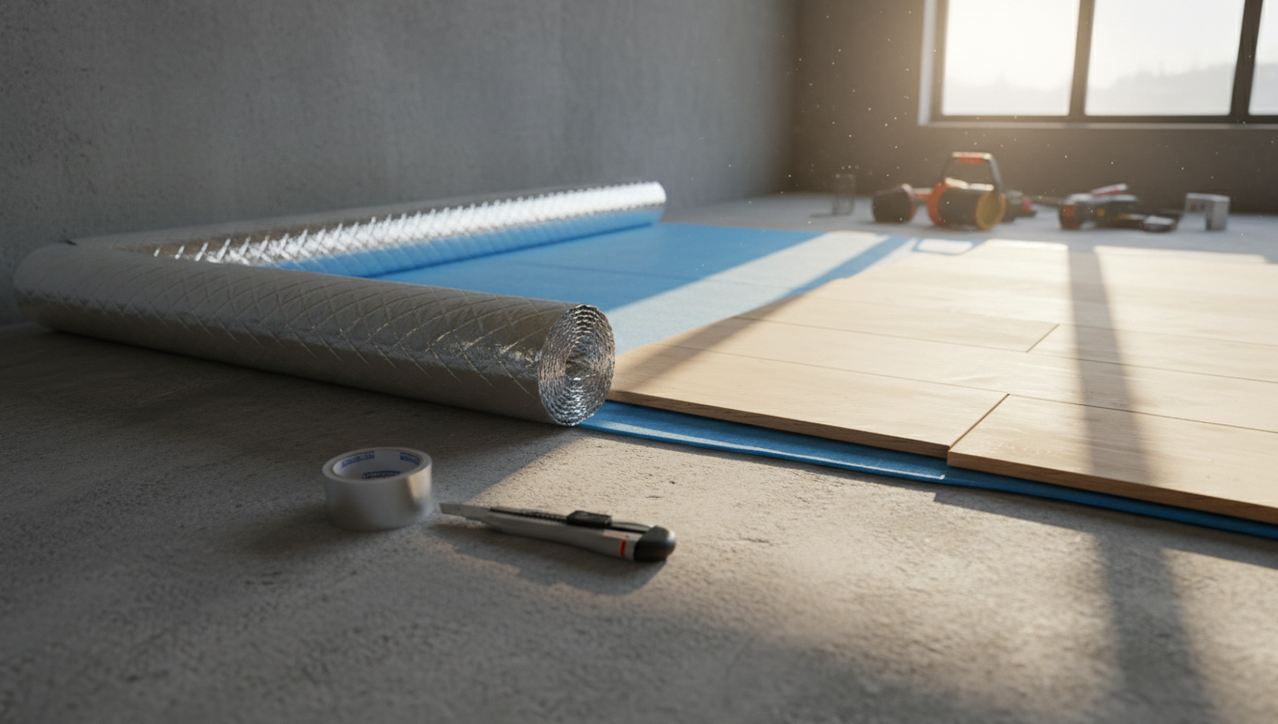 Quelle sous-couche pour poser un parquet stratifié sur carrelage