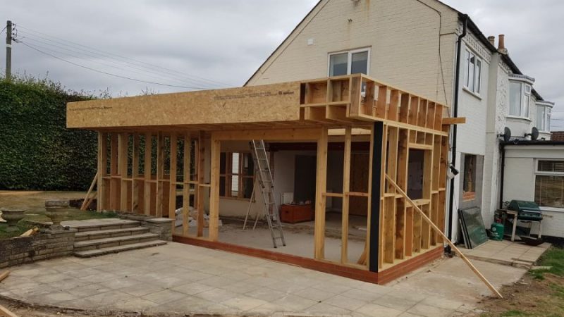 extension de maison en bois