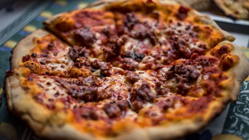 preparation pizza